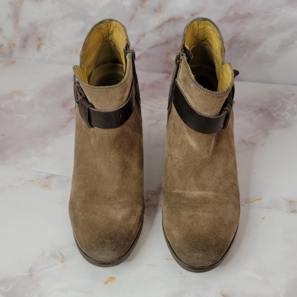 BUSSOLA Leather Ankle Bootie Size zipper - Picture 5 of 14